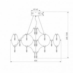 Подвесная люстра Bogate-s Tense 443/1 в Екатеринбурге - mebel24.online | фото 7