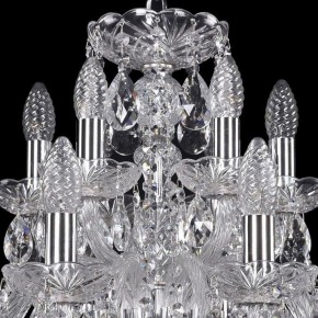 Подвесная люстра Bohemia Ivele Crystal 1402 1402/12+6/240/Ni в Екатеринбурге - mebel24.online | фото 4