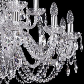 Подвесная люстра Bohemia Ivele Crystal 1402 1402/12+6/300/2d/Ni в Екатеринбурге - mebel24.online | фото 2