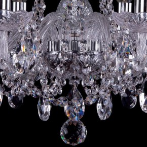 Подвесная люстра Bohemia Ivele Crystal 1402 1402/6/160/Ni в Екатеринбурге - mebel24.online | фото 3