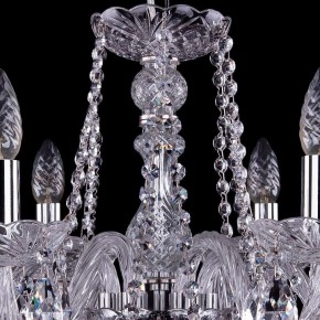 Подвесная люстра Bohemia Ivele Crystal 1402 1402/6/195/Ni в Екатеринбурге - mebel24.online | фото 5