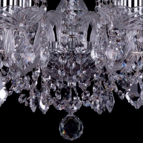 Подвесная люстра Bohemia Ivele Crystal 1402 1402/8/195/Ni/Leafs в Екатеринбурге - mebel24.online | фото 3