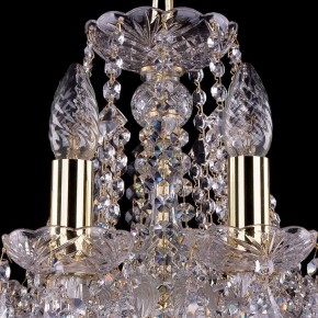 Подвесная люстра Bohemia Ivele Crystal 1413 1413/10/165/G/Leafs в Екатеринбурге - mebel24.online | фото 4