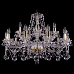 Подвесная люстра Bohemia Ivele Crystal 1413 1413/10+5/300/G/Balls в Екатеринбурге - mebel24.online | фото