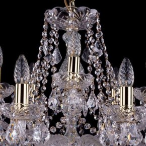 Подвесная люстра Bohemia Ivele Crystal 1413 1413/10+5/300/G/Leafs в Екатеринбурге - mebel24.online | фото 4