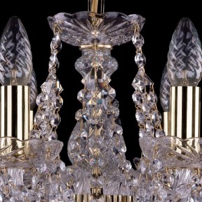 Подвесная люстра Bohemia Ivele Crystal 1413 1413/6/141/G/Leafs в Екатеринбурге - mebel24.online | фото 4