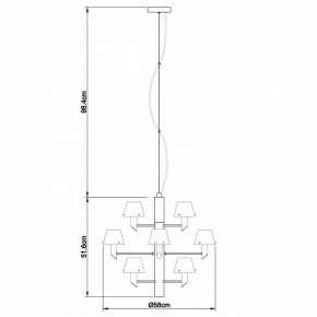 Подвесная люстра Divinare Albero 1680/02 LM-12 в Екатеринбурге - mebel24.online | фото 4