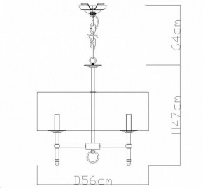 Подвесная люстра Divinare Candela 1162/01 LM-5 в Екатеринбурге - mebel24.online | фото 4