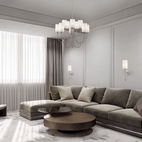 Подвесная люстра Eurosvet Abbey 60164/10 никель в Екатеринбурге - mebel24.online | фото 4