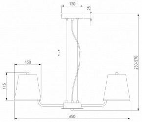 Подвесная люстра Eurosvet Amaretto 60155/5 хром в Екатеринбурге - mebel24.online | фото 3