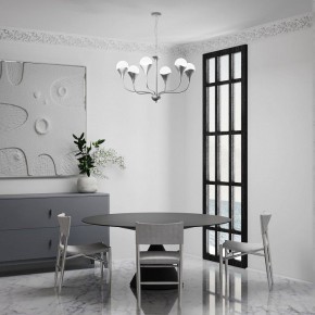 Подвесная люстра Eurosvet Calyx 60169/6 никель в Екатеринбурге - mebel24.online | фото 4