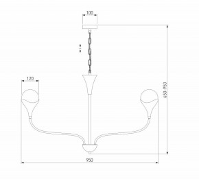 Подвесная люстра Eurosvet Calyx 60169/8 никель в Екатеринбурге - mebel24.online | фото 3
