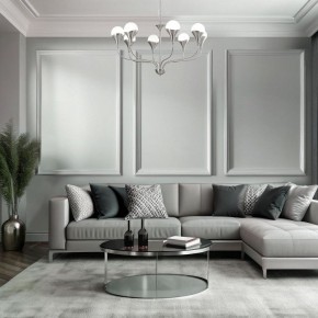 Подвесная люстра Eurosvet Calyx 60169/8 никель в Екатеринбурге - mebel24.online | фото 4