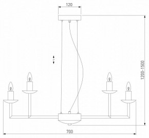 Подвесная люстра Eurosvet Cariso 60150/10 хром в Екатеринбурге - mebel24.online | фото 5