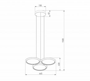 Подвесная люстра Eurosvet Crespella 90034/3 золото в Екатеринбурге - mebel24.online | фото 5