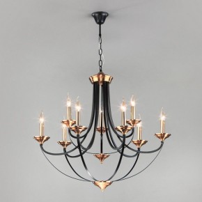Подвесная люстра Eurosvet Lazzaro 60098/9 черный в Екатеринбурге - mebel24.online | фото 2