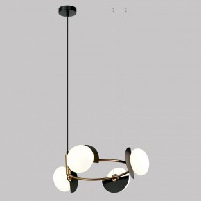 Подвесная люстра Eurosvet Moity 70150/4 черный/латунь в Екатеринбурге - mebel24.online | фото 2
