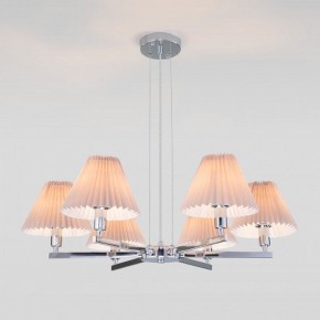 Подвесная люстра Eurosvet Peony 60136/6 хром/серый в Екатеринбурге - mebel24.online | фото 2