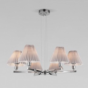 Подвесная люстра Eurosvet Peony 60136/6 хром/серый в Екатеринбурге - mebel24.online | фото 3