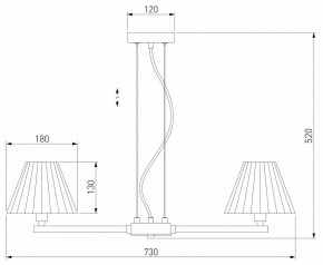 Подвесная люстра Eurosvet Peony 60136/6 хром/серый в Екатеринбурге - mebel24.online | фото 5