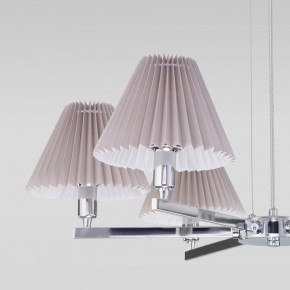 Подвесная люстра Eurosvet Peony 60136/6 хром/серый в Екатеринбурге - mebel24.online | фото 6