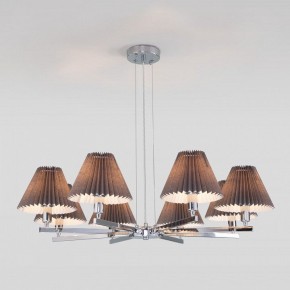 Подвесная люстра Eurosvet Peony 60136/8 хром/графит в Екатеринбурге - mebel24.online | фото 4