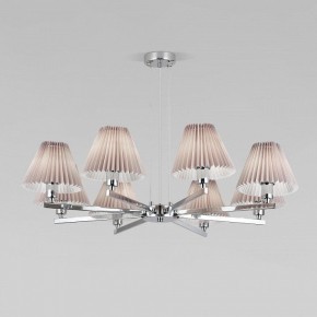 Подвесная люстра Eurosvet Peony 60136/8 хром/серый в Екатеринбурге - mebel24.online | фото 2