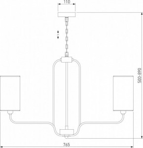 Подвесная люстра Eurosvet Purezza 60128/6 хром в Екатеринбурге - mebel24.online | фото 4