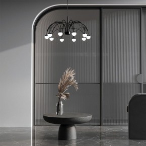 Подвесная люстра Eurosvet Ragno 90034/10 LED черный в Екатеринбурге - mebel24.online | фото 4