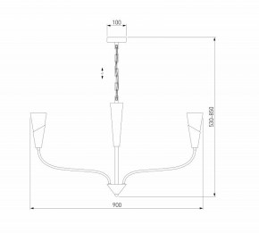 Подвесная люстра Eurosvet Rhyton 60167/8 латунь в Екатеринбурге - mebel24.online | фото 6