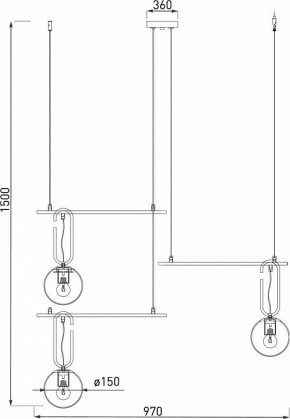 Подвесная люстра Eurosvet Riche 70143/3 белый в Екатеринбурге - mebel24.online | фото 4
