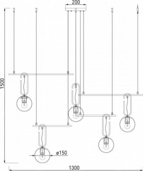 Подвесная люстра Eurosvet Riche 70143/5 белый в Екатеринбурге - mebel24.online | фото 5