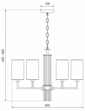 Подвесная люстра Eurosvet Soffio 60134/6 никель в Екатеринбурге - mebel24.online | фото 5