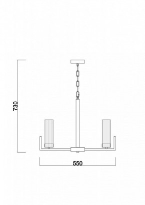 Подвесная люстра Freya Adeline FR5214PL-05BS в Екатеринбурге - mebel24.online | фото 3