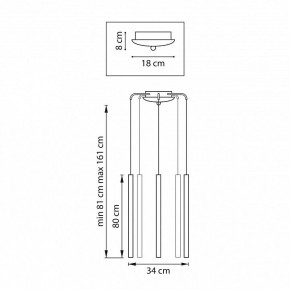 Подвесная люстра Lightstar Tubo L5T747443 в Екатеринбурге - mebel24.online | фото 3