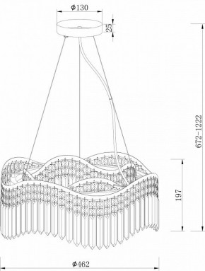 Подвесная люстра Maytoni Gracia DIA201PL-06G в Екатеринбурге - mebel24.online | фото 3