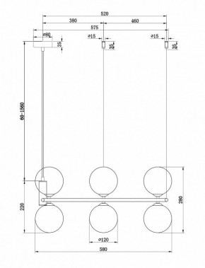 Подвесная люстра Maytoni Ring MOD013PL-06W в Екатеринбурге - mebel24.online | фото 4