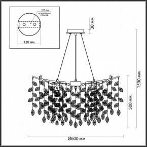 Подвесная люстра Odeon Light Delica 4969/10 в Екатеринбурге - mebel24.online | фото 5