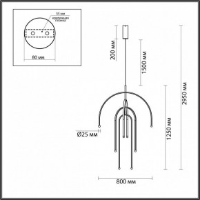 Подвесная люстра Odeon Light Memfi 6633/95L в Екатеринбурге - mebel24.online | фото