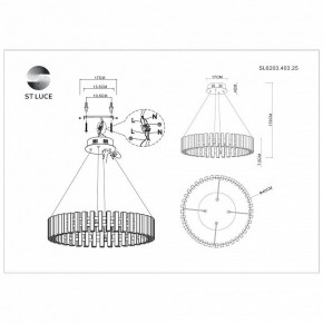 Подвесная люстра ST-Luce Estense SL6203.403.25 в Екатеринбурге - mebel24.online | фото 4