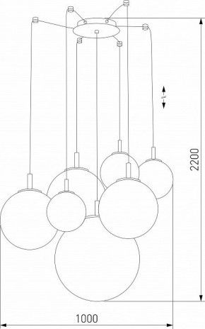 Подвесная люстра TK Lighting Cadix 4608 Cadix Gold в Екатеринбурге - mebel24.online | фото 3