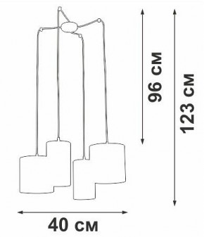 Подвесная люстра Vitaluce V3089 V3089-0/4S в Екатеринбурге - mebel24.online | фото 5