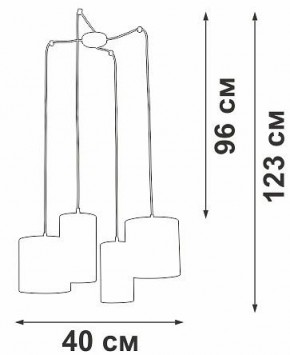 Подвесная люстра Vitaluce V3089 V3089-1/4S в Екатеринбурге - mebel24.online | фото 5