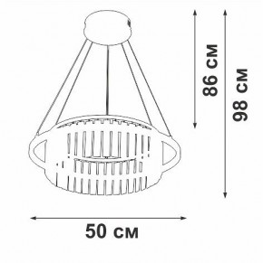 Подвесная люстра Vitaluce V54010 V54010-0/1S в Екатеринбурге - mebel24.online | фото 6