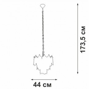 Подвесная люстра Vitaluce V5813 V5813-8/5 в Екатеринбурге - mebel24.online | фото 3