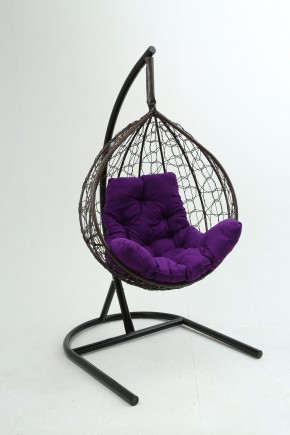 Подвесное кресло Бароло (коричневый/фиолетовый) в Екатеринбурге - mebel24.online | фото