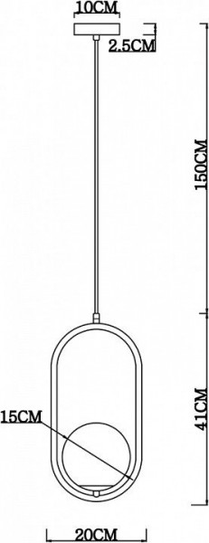 Подвесной светильник Arte Lamp Matisse A7745SP-1AB в Екатеринбурге - mebel24.online | фото 4