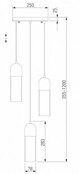 Подвесной светильник Eurosvet Airon 50180/3 в Екатеринбурге - mebel24.online | фото 2