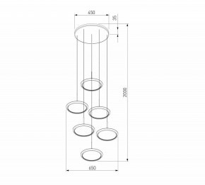 Подвесной светильник Eurosvet Crespella 90034/6 золото в Екатеринбурге - mebel24.online | фото 5
