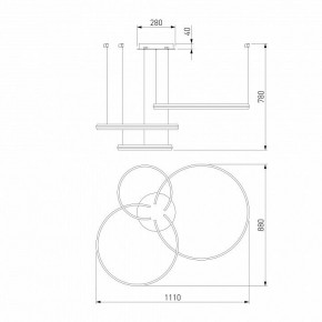 Подвесной светильник Eurosvet Gap 90180/3 сатин-никель 160W в Екатеринбурге - mebel24.online | фото 5